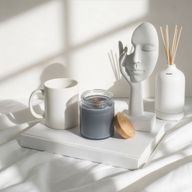 Unlabeled Woodwick Soy Candle - Ash & Woodsmoke