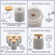 Unlabeled Woodwick Soy Candle - Ash & Woodsmoke