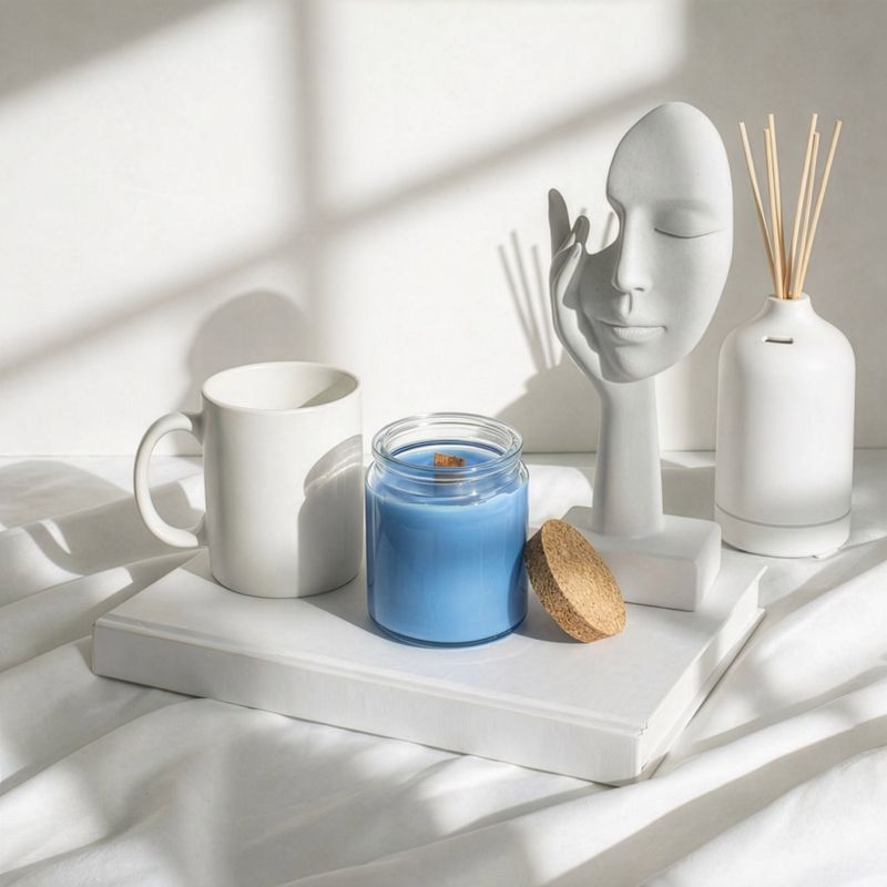 Unlabeled Woodwick Soy Candle - Sage & Mintwood