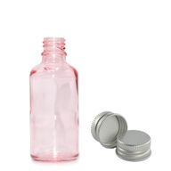 30ml Rose Pink Glass Dropper Bottle  with with Aluminium Cap