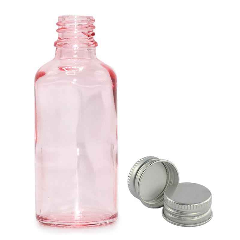 100ml Rose Pink Glass Dropper Bottle with with Aluminium Cap
