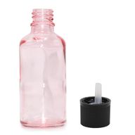 100ml Rose Pink Glass Dropper Bottle with Child Resistant Dropper Cap