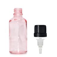 50ml Rose Pink Glass Dropper Bottle with Dropper Cap