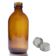 300ml Amber Glass Medicine Bottle with Aluminium Cap