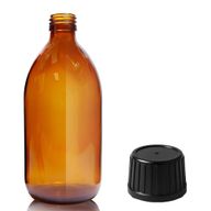 500ml Amber Glass Medicine Bottle with Tamper Evident Cap