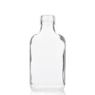 200ml Clear Glass Flask Bottle with Aluminium Cap