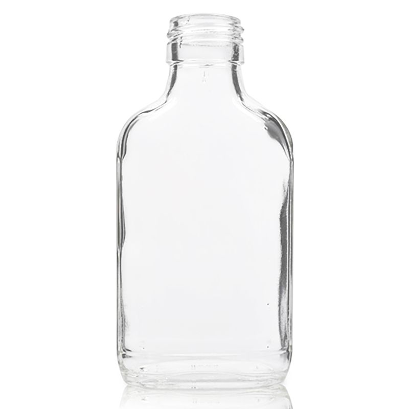 500ml Clear Glass Flask Bottle with Aluminium Cap