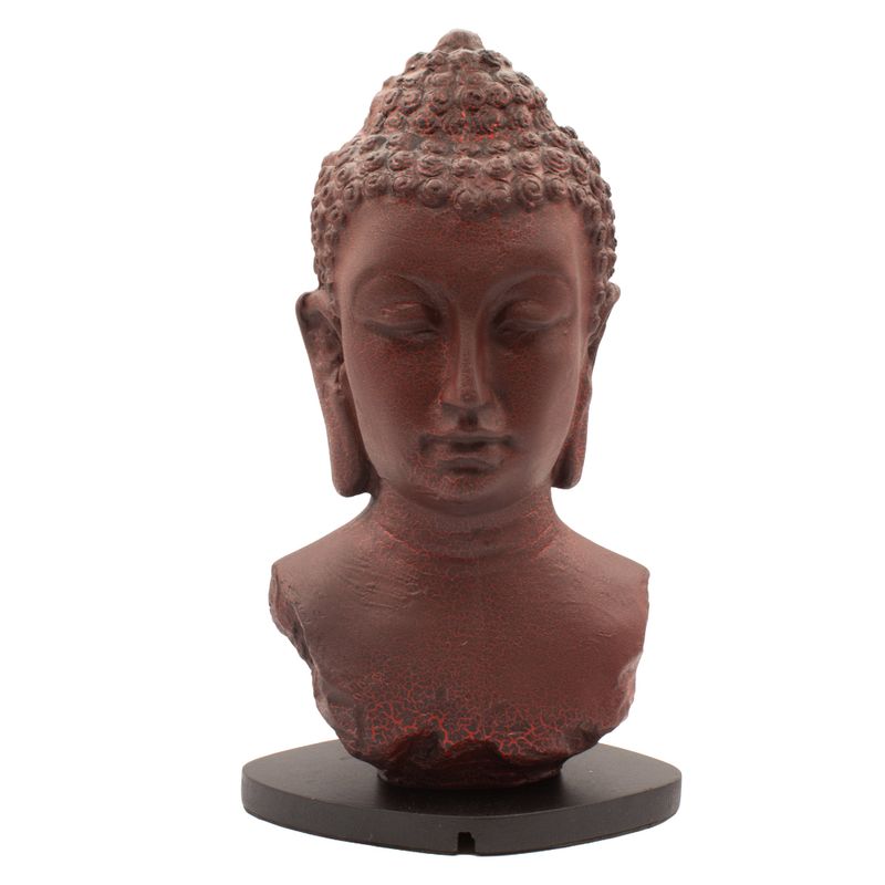 Buddha Bust Lamp Molton Lava - Oval Stand