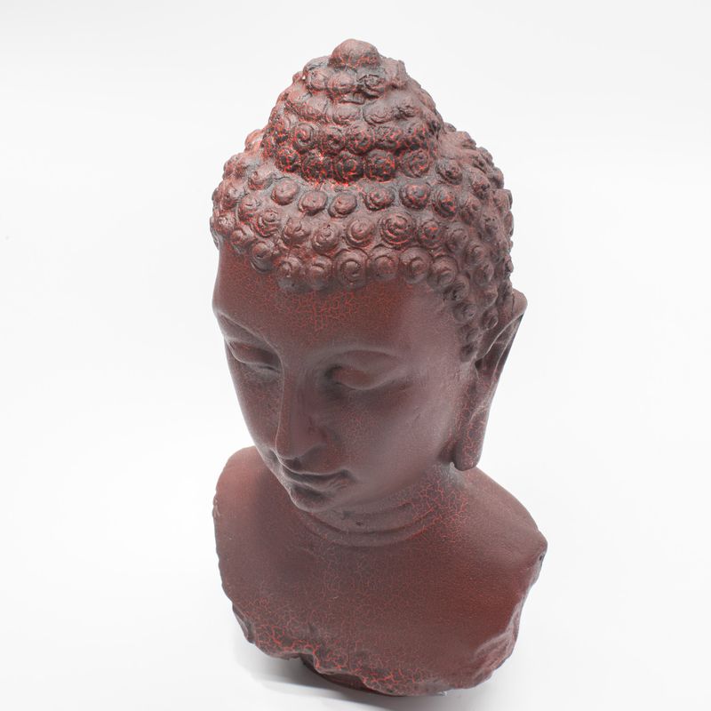 Buddha Bust Lamp Molton Lava - Oval Stand