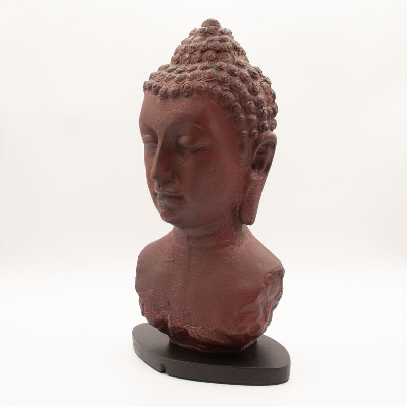 Buddha Bust Lamp Molton Lava - Oval Stand
