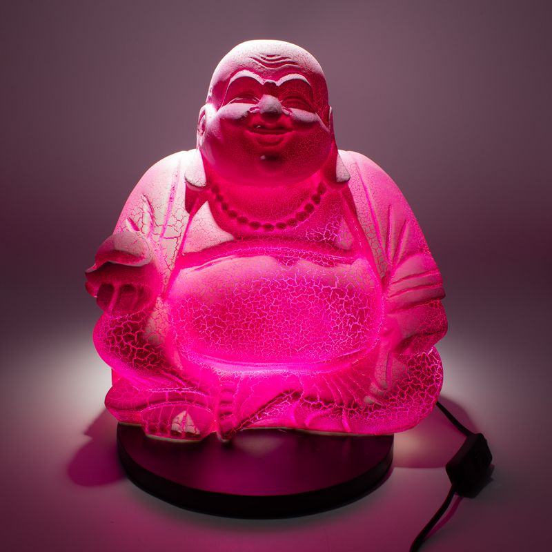 Laughing Buddha Lamp Dragonfruit - Round Stand