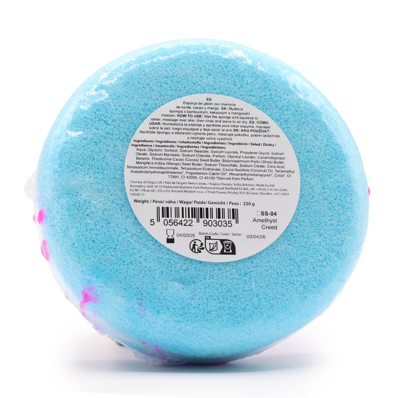 Butter Bubble Soap Sponge - Amethyst Creed