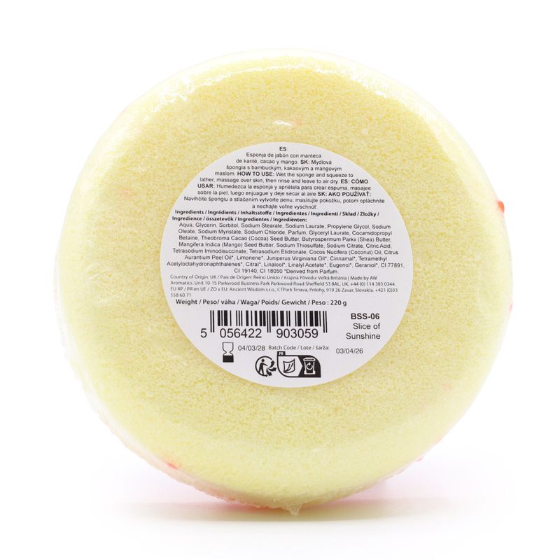 Butter Bubble Soap Sponge - Slice of Sunshine