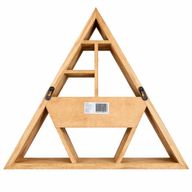 Triangle Shaped Wall Shelf with Drawer