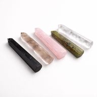 Gemstone Six Face Obelisk Points approx 11cm - Clear Quartz