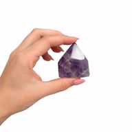 Bulk Gemstone Top Polished Points - Amethyst A grade (approx 5-6 pieces)