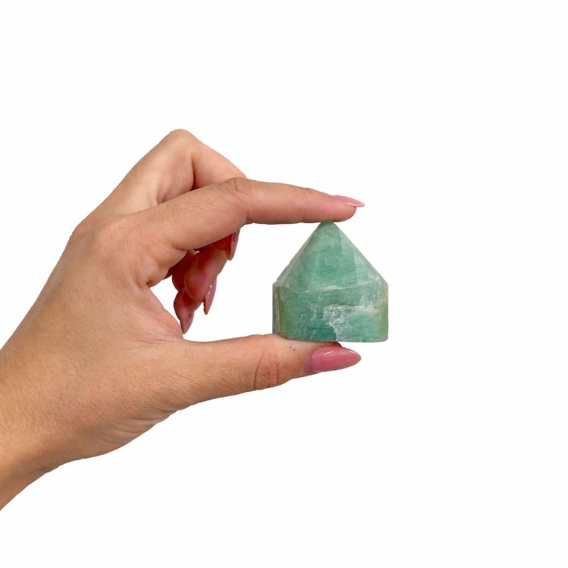 Bulk Gemstone Top Polished Points - Indian Amazonite (approx 5-6 pieces)