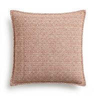 Classic Cushion Cover - Burgundy Squares- 45x45cm