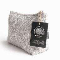 Nomad Sari Indian Jacquard Toiletry Bag - Moonlit Weave