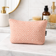 Nomad Sari Indian Jacquard Toiletry Bag - Coral Maze