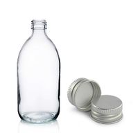 200ml Clear Glass Medicine Bottle with Aluminium Cap