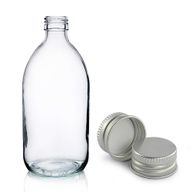 500ml Clear Glass Medicine Bottle with Aluminium Cap