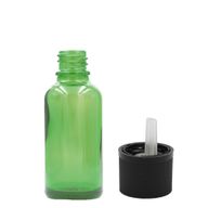 15ml Green Glass Dropper Bottle with Child Resistant Dropper Cap