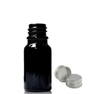10ml Black Glass Dropper Bottle  with with Aluminium Cap