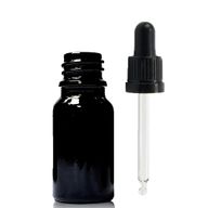 10ml Black Glass Dropper Bottle  with Black T/E Pipette