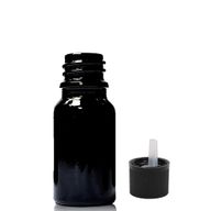 10ml Black Glass Dropper Bottle with Child Resistant Dropper Cap