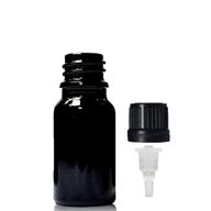 10ml Black Glass Dropper Bottle with Dropper Cap