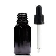 15ml Black Glass Dropper Bottle  with Black T/E Pipette
