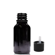 15ml Black Glass Dropper Bottle with Child Resistant Dropper Cap