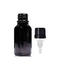 15ml Black Glass Dropper Bottle with Dropper Cap