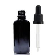 30ml Black Glass Dropper Bottle  with Black T/E Pipette