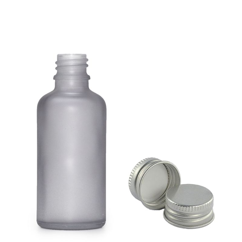 30ml Frosted Grey Glass Dropper Bottle  with with Aluminium Cap