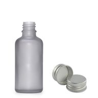 30ml Frosted Grey Glass Dropper Bottle  with with Aluminium Cap