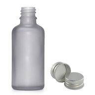 100ml Frosted Grey Glass Dropper Bottle with with Aluminium Cap