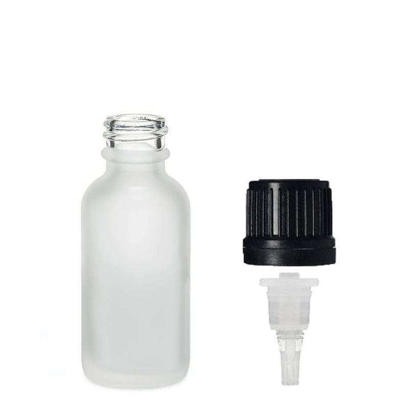 10ml Frosted White Glass Dropper Bottle with Dropper Cap