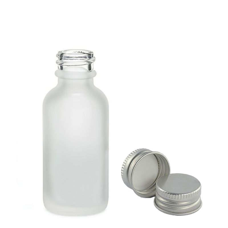 30ml Frosted White Glass Dropper Bottle  with with Aluminium Cap