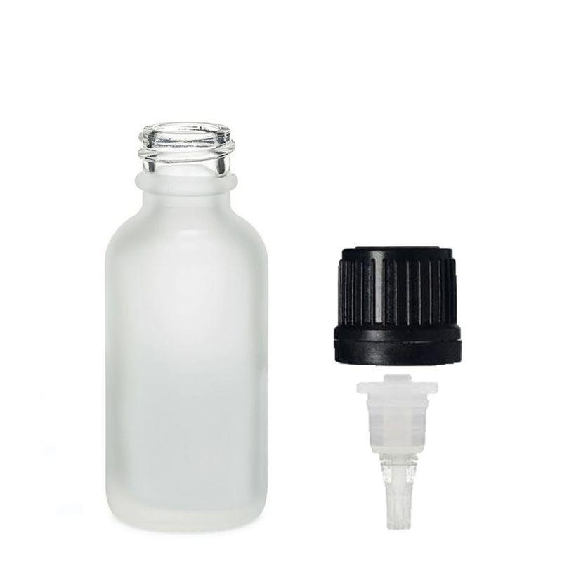 30ml Frosted White Glass Dropper Bottle with Dropper Cap