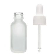 30ml Frosted White Glass Dropper Bottle with White Pipette