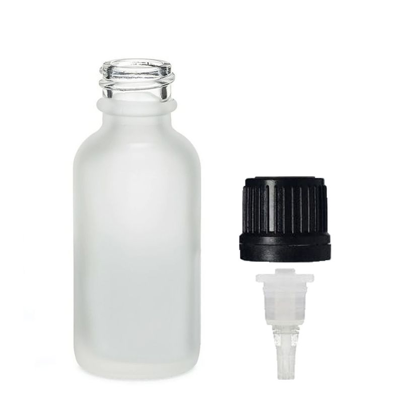 50ml Frosted White Glass Dropper Bottle with Dropper Cap