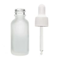 50ml Frosted White Glass Dropper Bottle with White Pipette