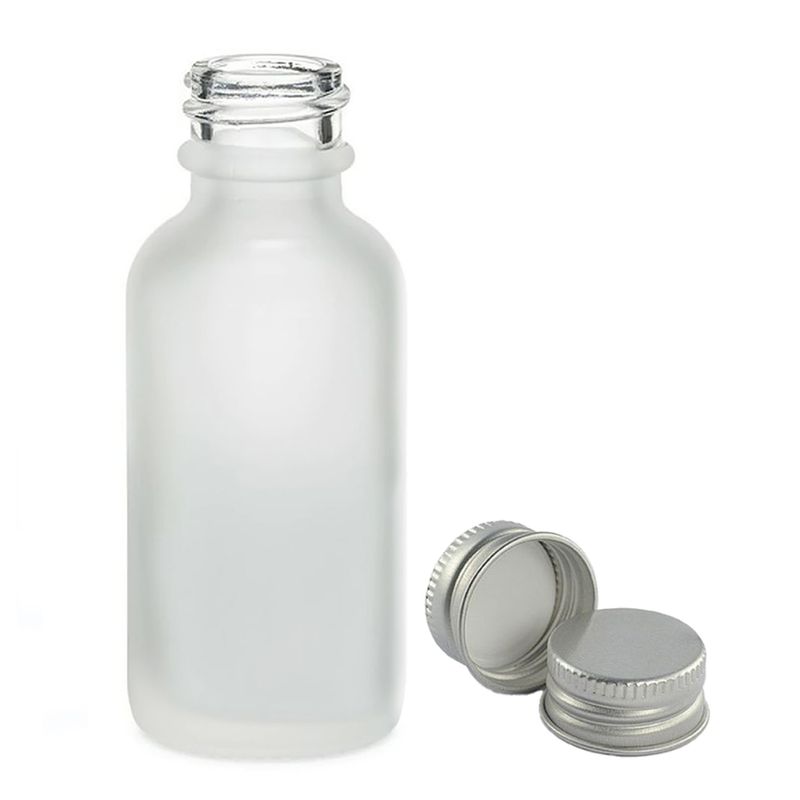 100ml Frosted White Glass Dropper Bottle with with Aluminium Cap
