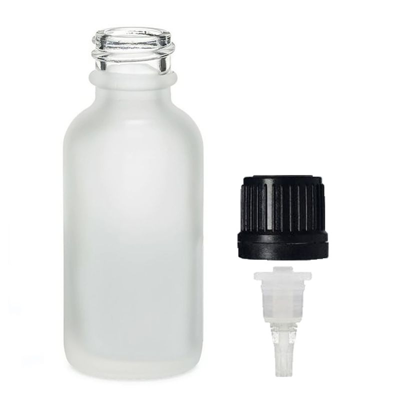 100ml Frosted White Glass Dropper Bottle with Dropper Cap