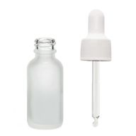 10ml Frosted White Glass Dropper Bottle with White Pipette