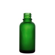 10ml Frosted Green Glass Dropper Bottle - No Cap