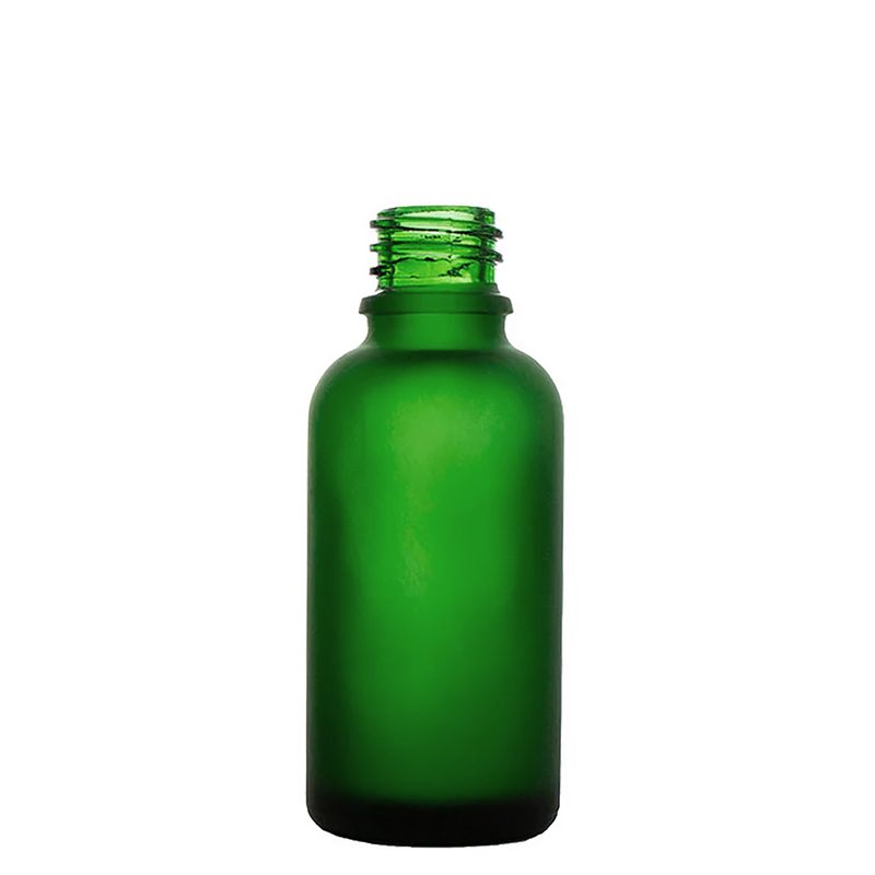10ml Frosted Green Glass Dropper Bottle - No Cap