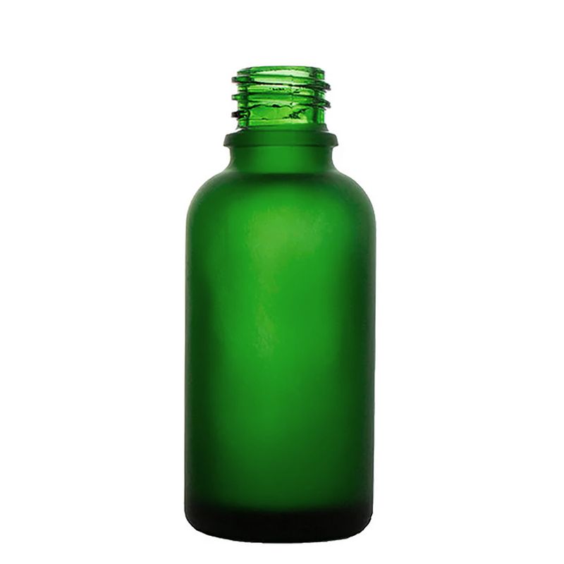 50ml Frosted Green Glass Dropper Bottle - No Cap